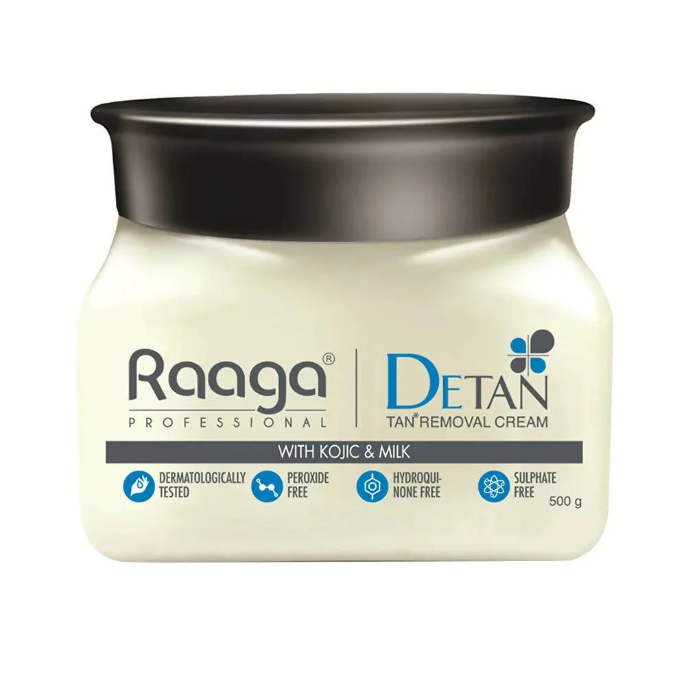 Raaga Professional De Tan Removal Cream With Kojic & Milk – 500 gm
